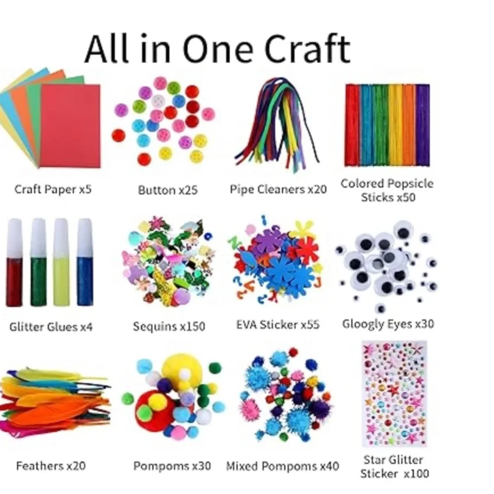 Colorful Arts & Crafts Jar for Home Parties